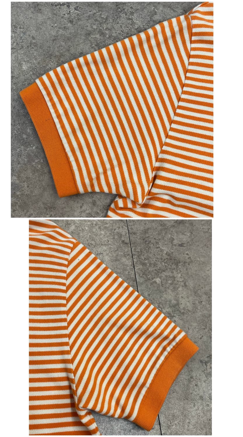 폴로 랄프로렌 스트라이프 반팔 카라티 오렌지 M #csz4009 상품이미지6