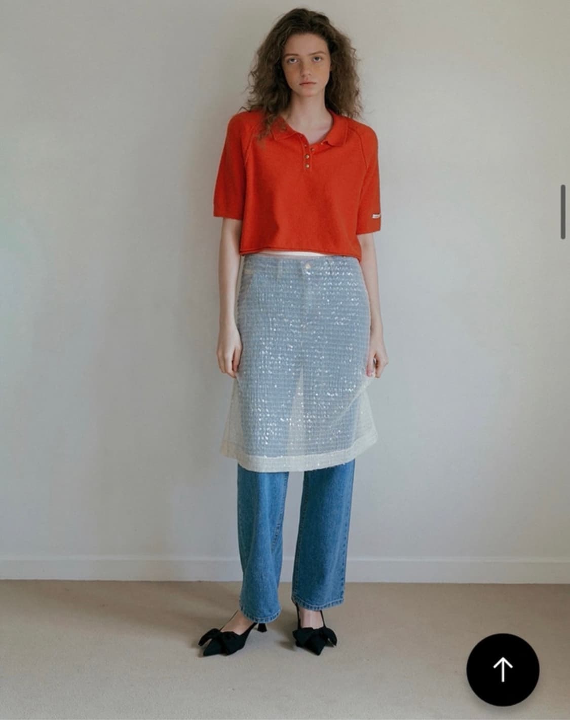 오버듀플레어 spangle layer skirt 상품이미지2