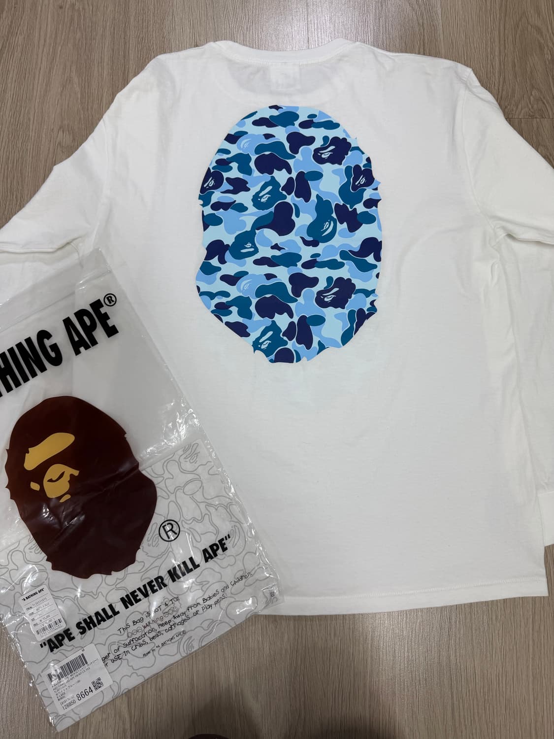 정품)베이프 롱슬리브 XL 상품이미지3