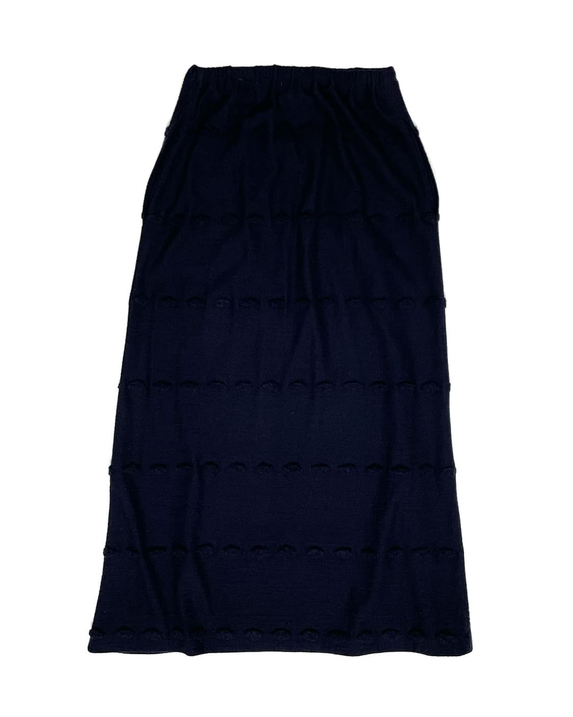 Issey Miyake 네이비 엠보 롱 스커트 set up 상품이미지2