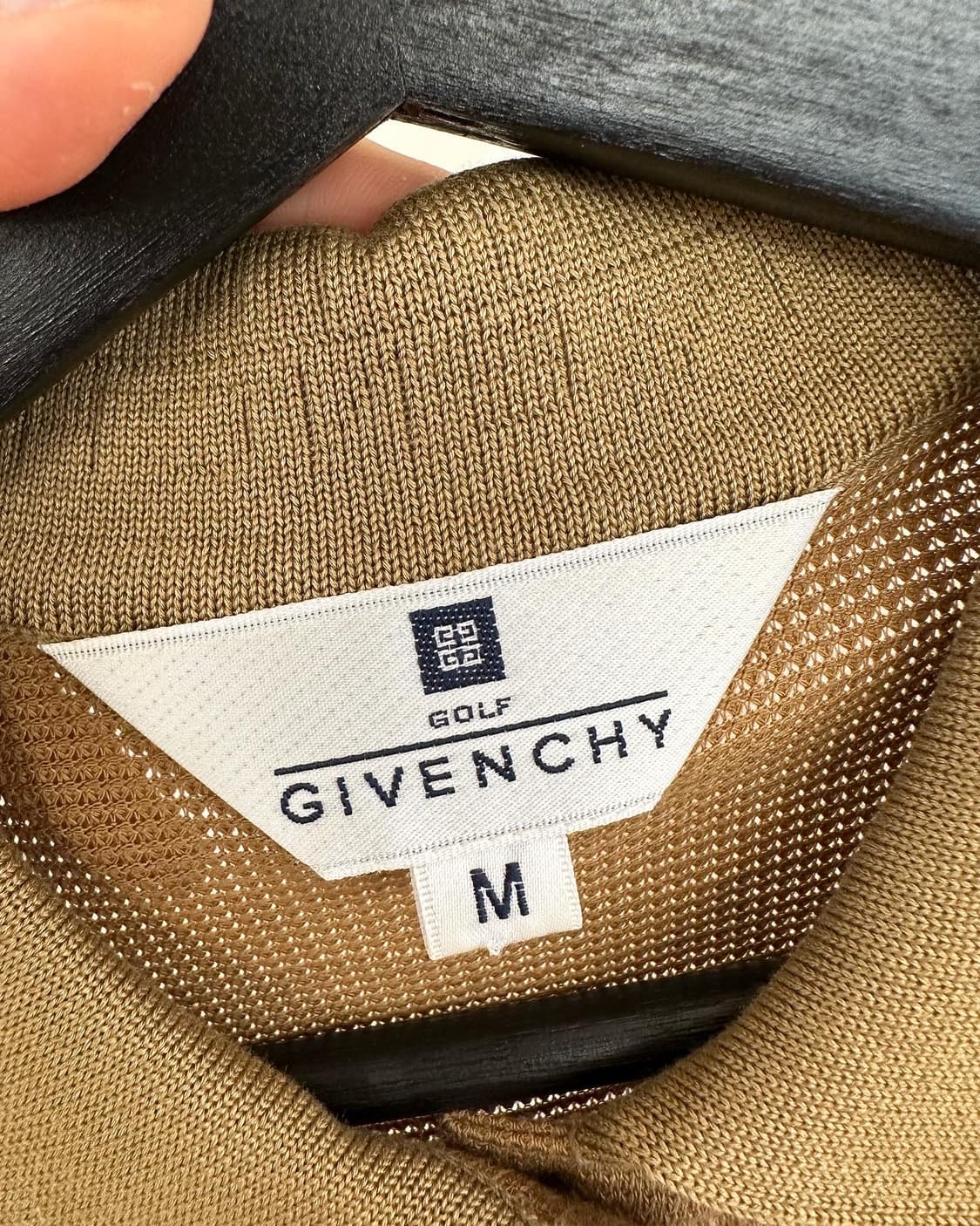 지방시 골프 베이지 라인 코튼 카라 하프티  상품이미지6