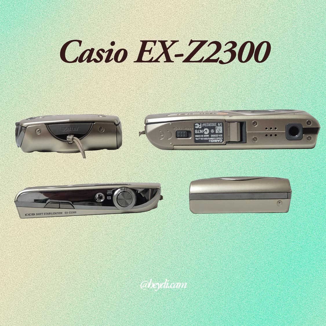 (로제, 모카, 아일릿) 카시오 엑슬림 z2300 골드 상품이미지3