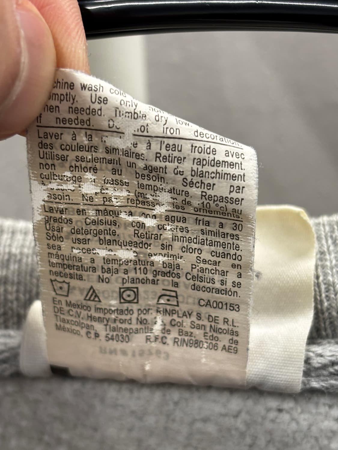 챔피온 리버스 위브 맨투맨 그레이 L 상품이미지6