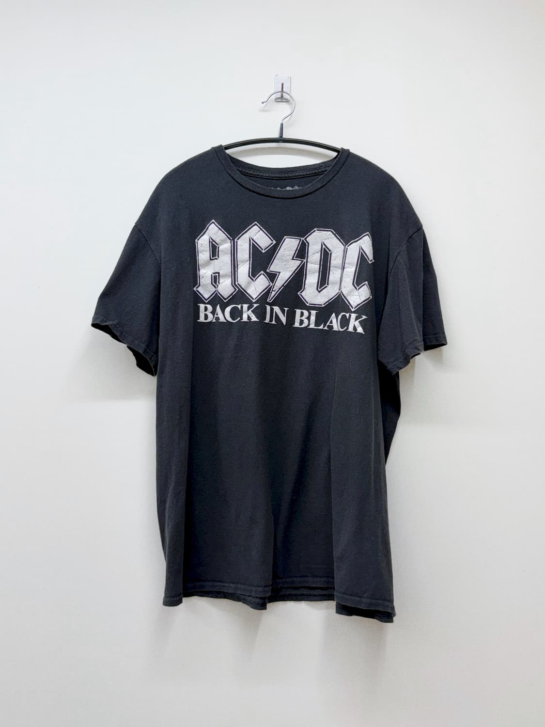 AC/DC 락밴드 백 인더 블랙 프린팅 티셔츠 빈티지 상품이미지1