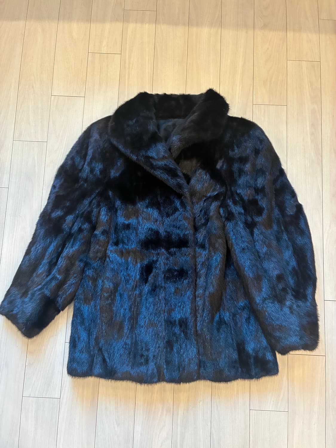 일본 빈티지 100% 천연 밍크 퍼 하프코트 상품이미지4