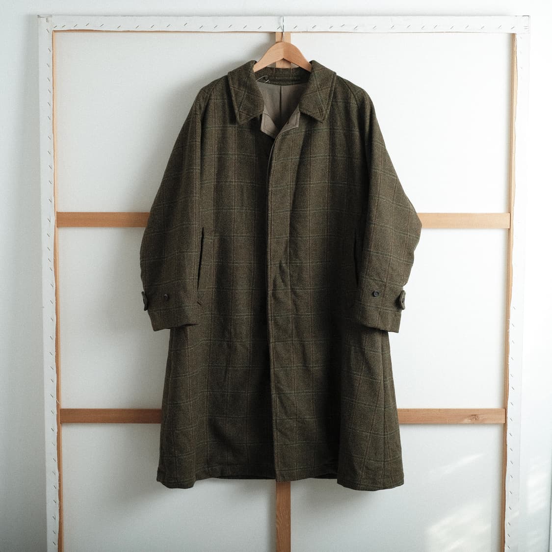 A.presse 아프레쎄 로밧 트위드 발마칸 코트 1(100)사이즈 상품이미지4