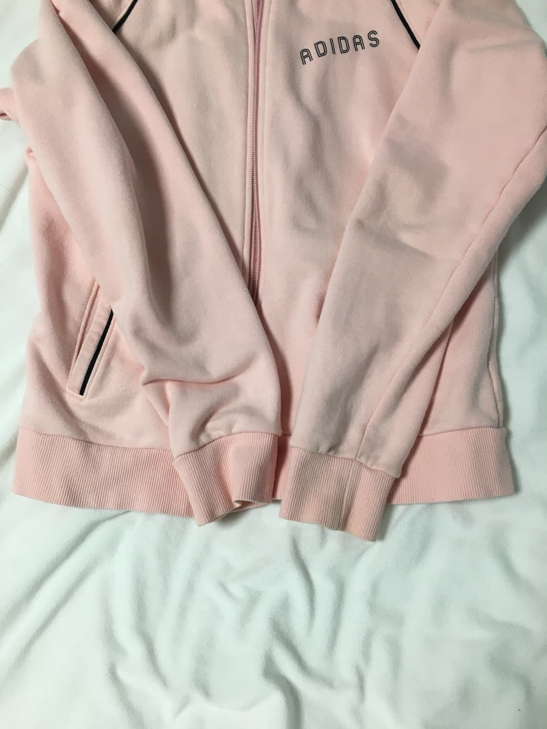 아디다스 딸기우유 연핑크 후드집업 상품이미지6