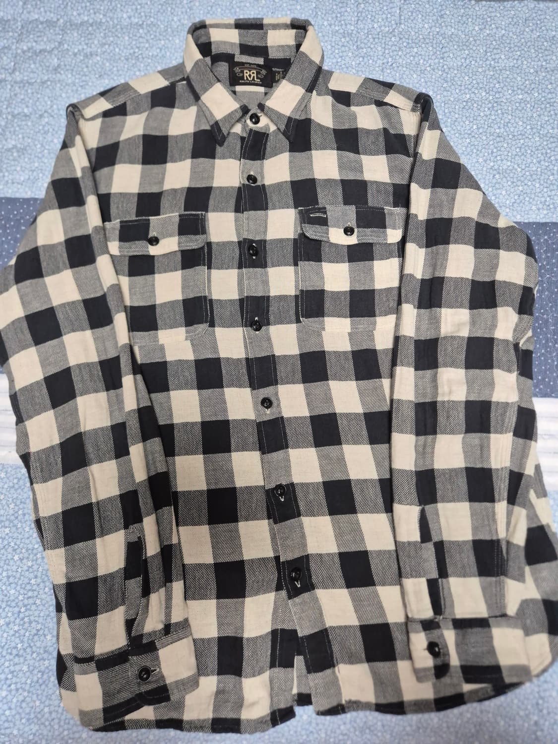 [L] 판매 or 교 L>M /  RRL 더블알엘 버팔로 체크 워크셔츠 상품이미지1