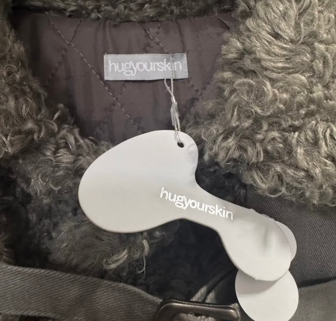 허그유어스킨 시어링 퍼 자켓 (카키) 텍0 상품이미지3