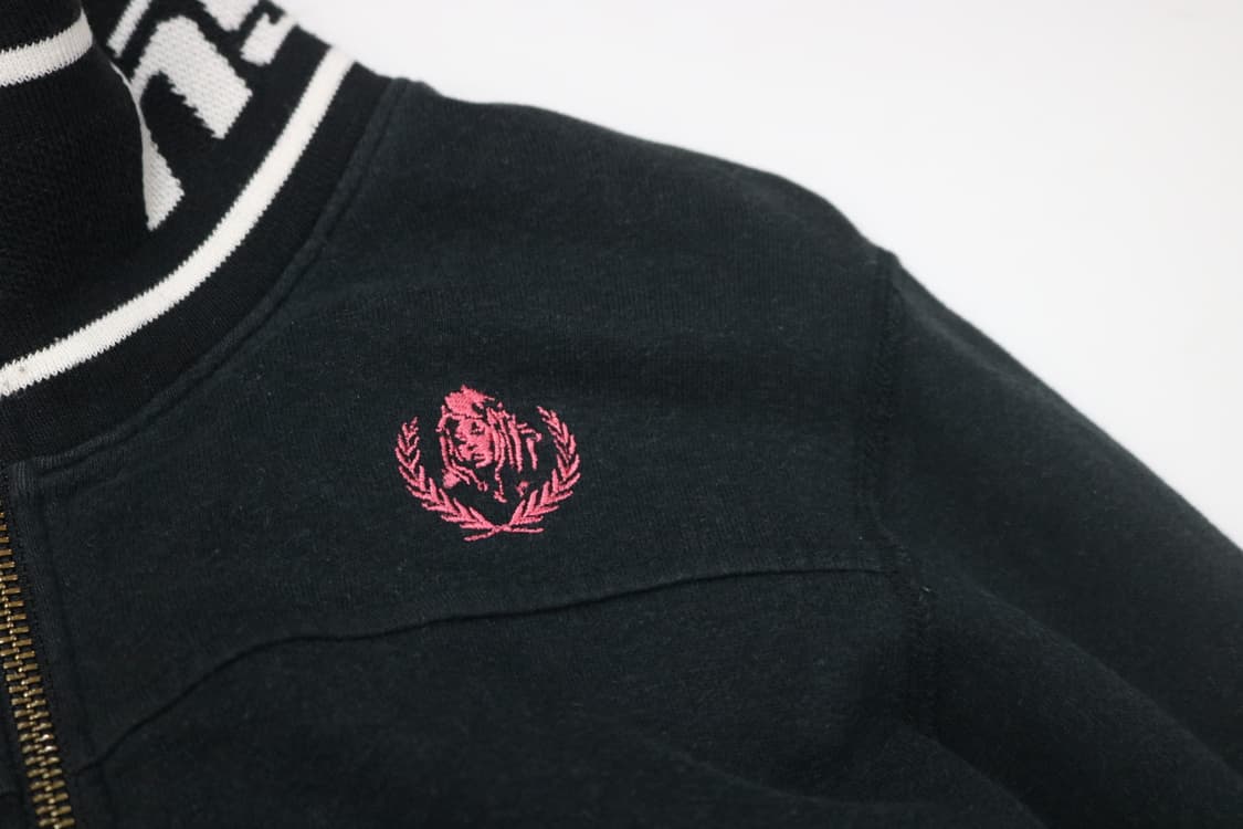 히스테릭글래머 빅 로고 시보리 배색 풀집업 져지 상품이미지3