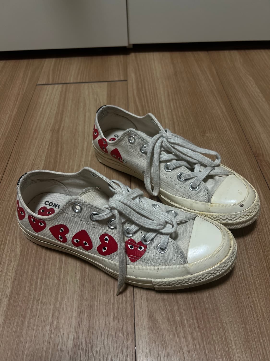 꼼데 컨버스 척테일러 로우 화이트 상품이미지1