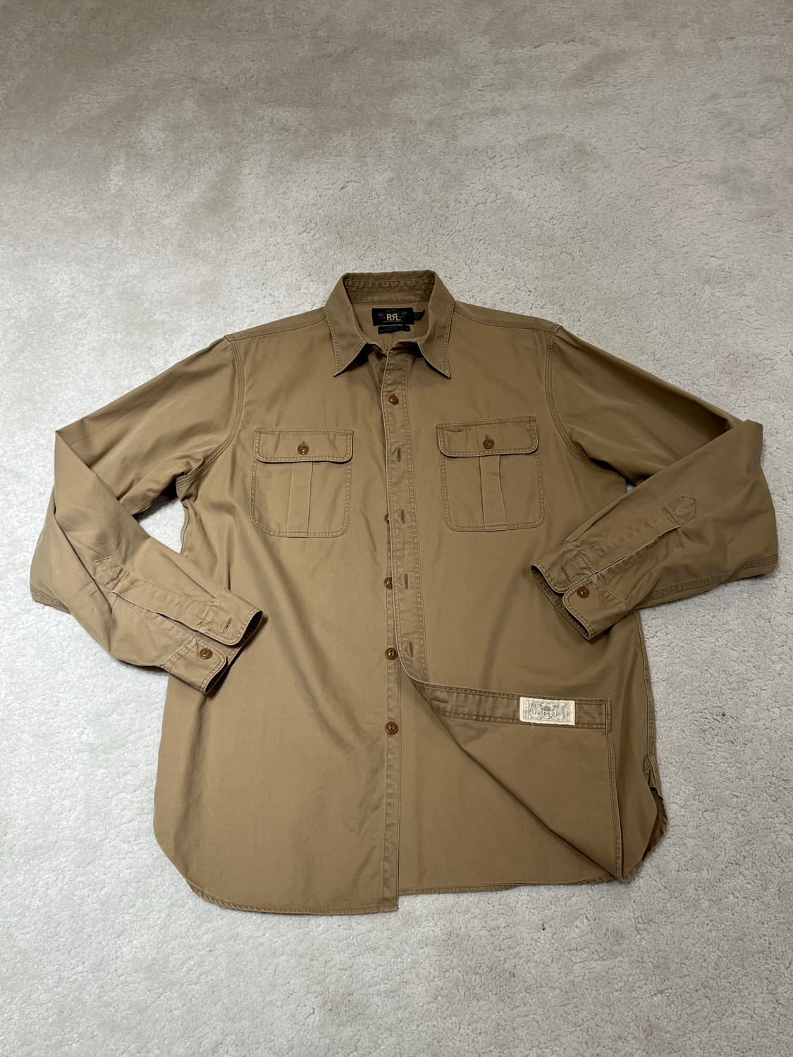 더블알엘 RRL 자수 코튼 워크 셔츠 상품이미지2