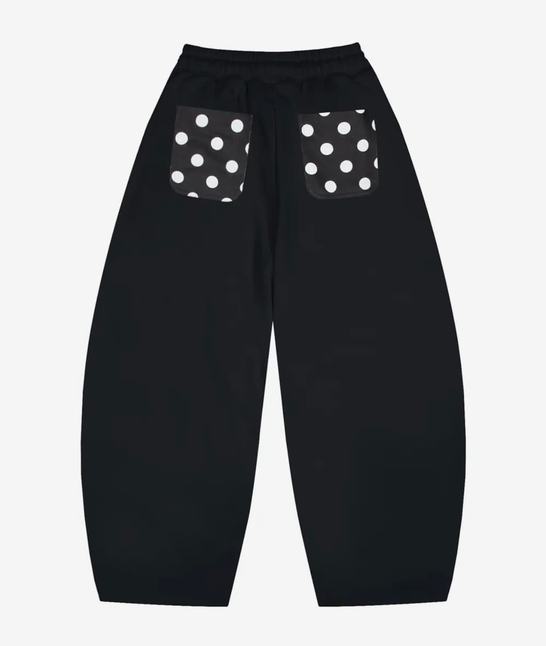 WXP024 도트 핀턱 스웻 벌룬 팬츠 (BLACK) 상품이미지2