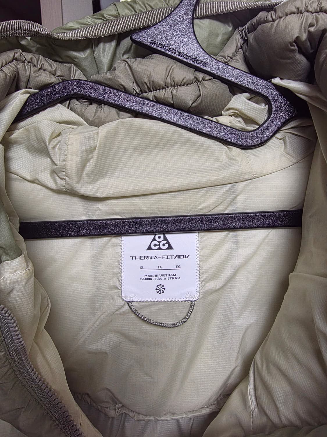 [xl] 나이키 ACG 루나레이크 퍼퍼 자켓 라이트 아미 - 아시아 상품이미지4