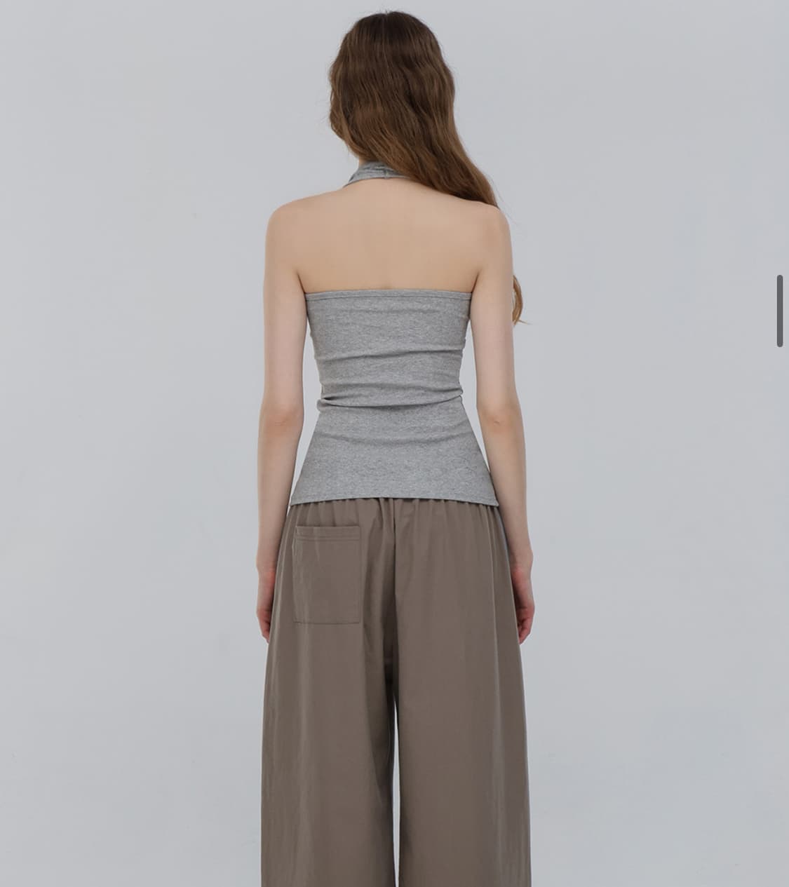 칙스 스탠다드 골지 홀터넥 멜란지 상품이미지3