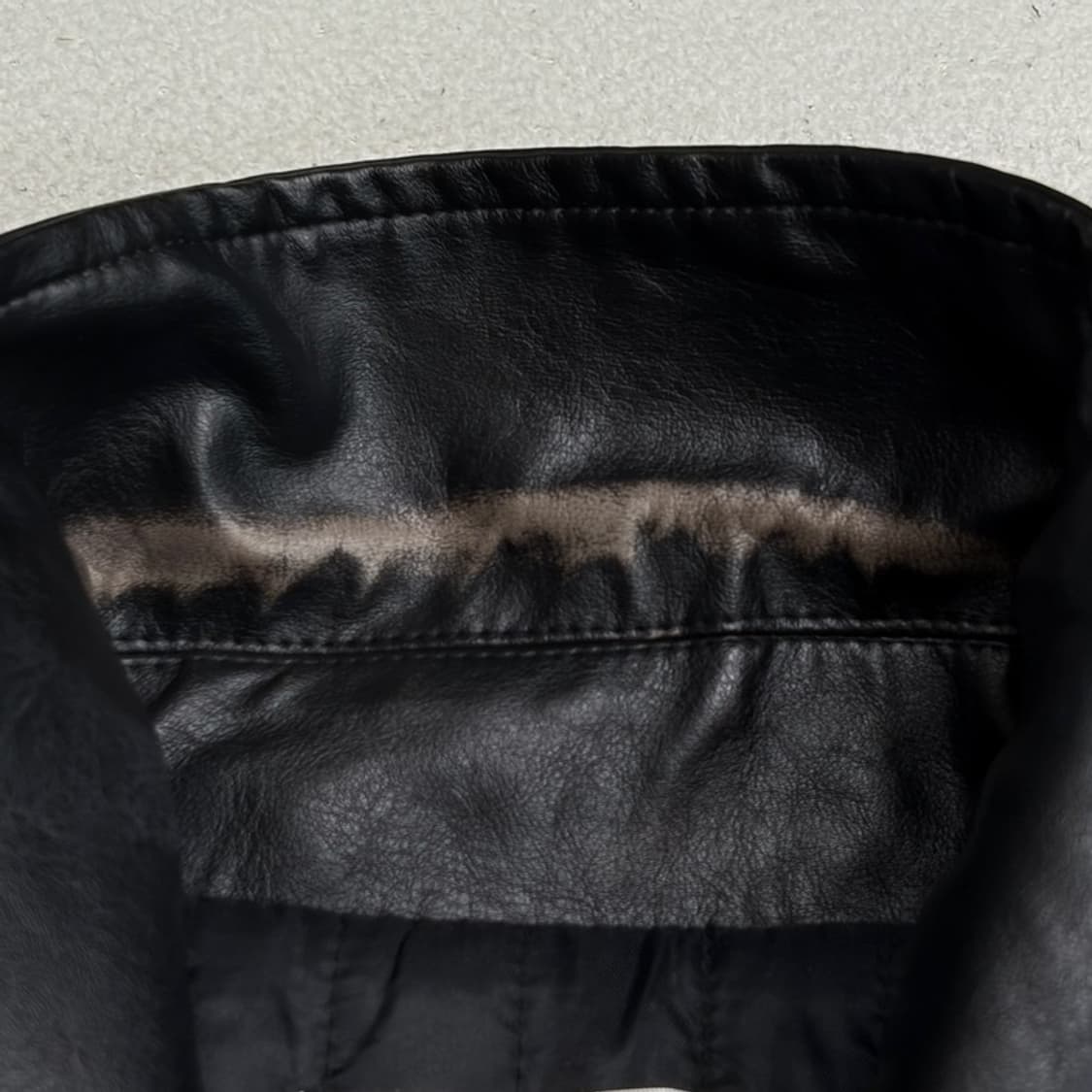 LAFUDGE STORE 버핑레더 오버핏 자켓 S 상품이미지4