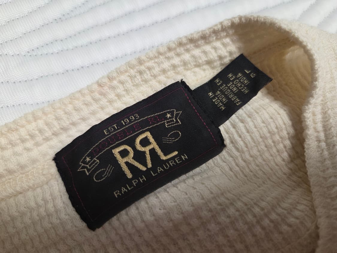 RRL 더블알엘 와플 헨리넥 긴팔 티셔츠 L 상품이미지3
