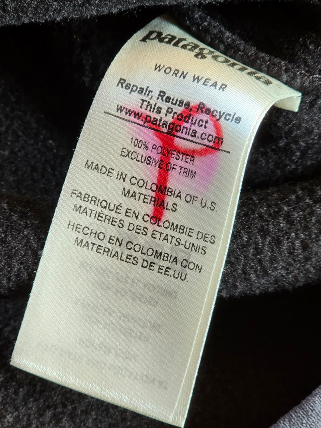 파타고니아 신칠라 스냅티 블랙 포지그레이 XL 라이트웨이트 상품이미지4