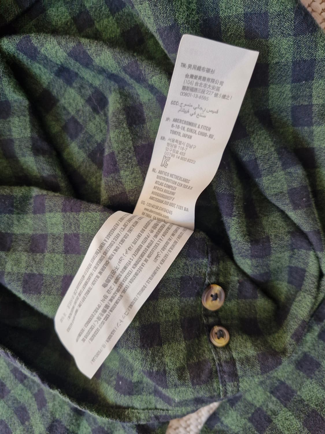 아베크롬비 플란넬 셔츠 L  상품이미지7