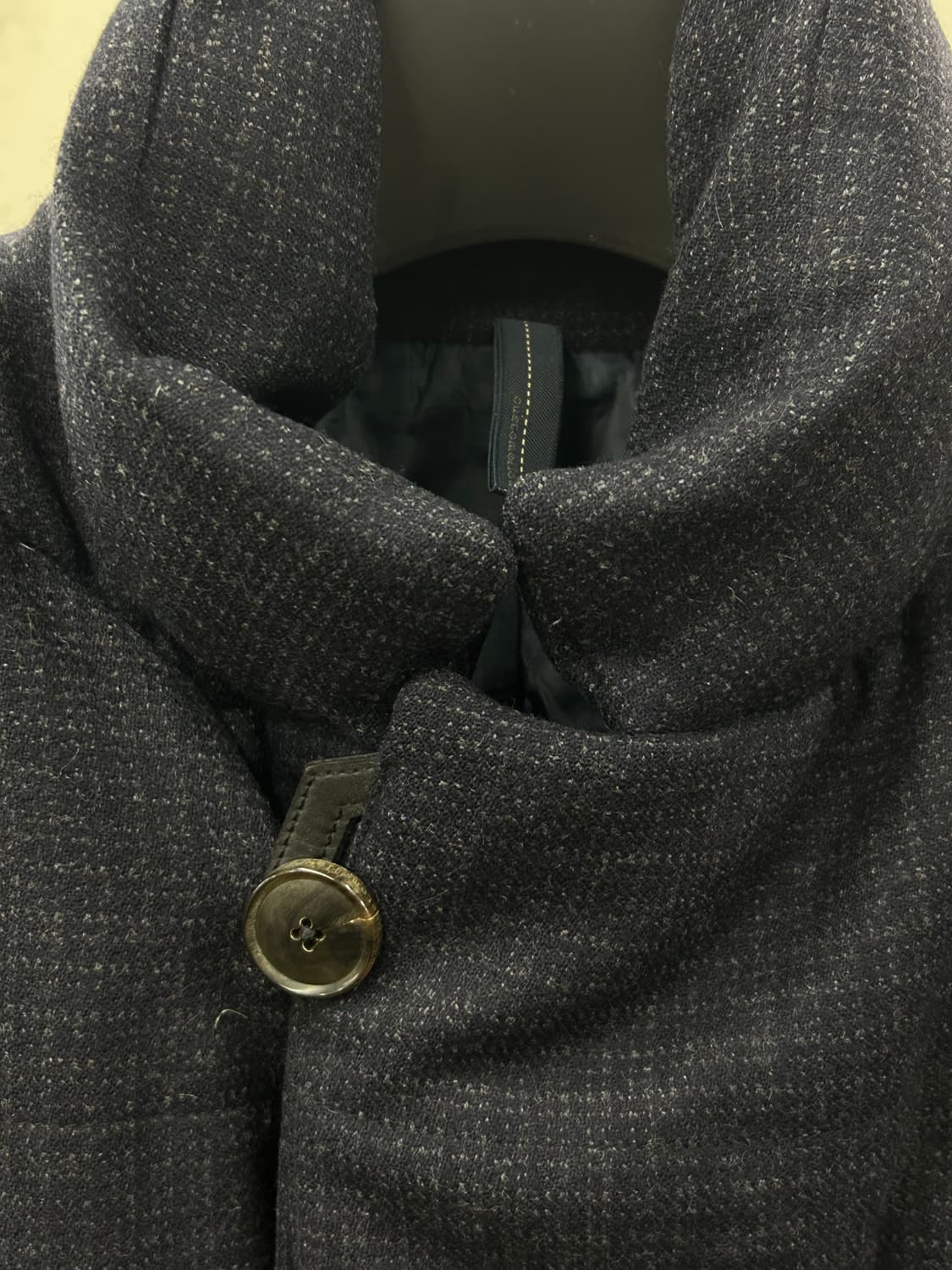 customellow 커스텀멜로우 네이비 더블 버튼 코트 상품이미지5