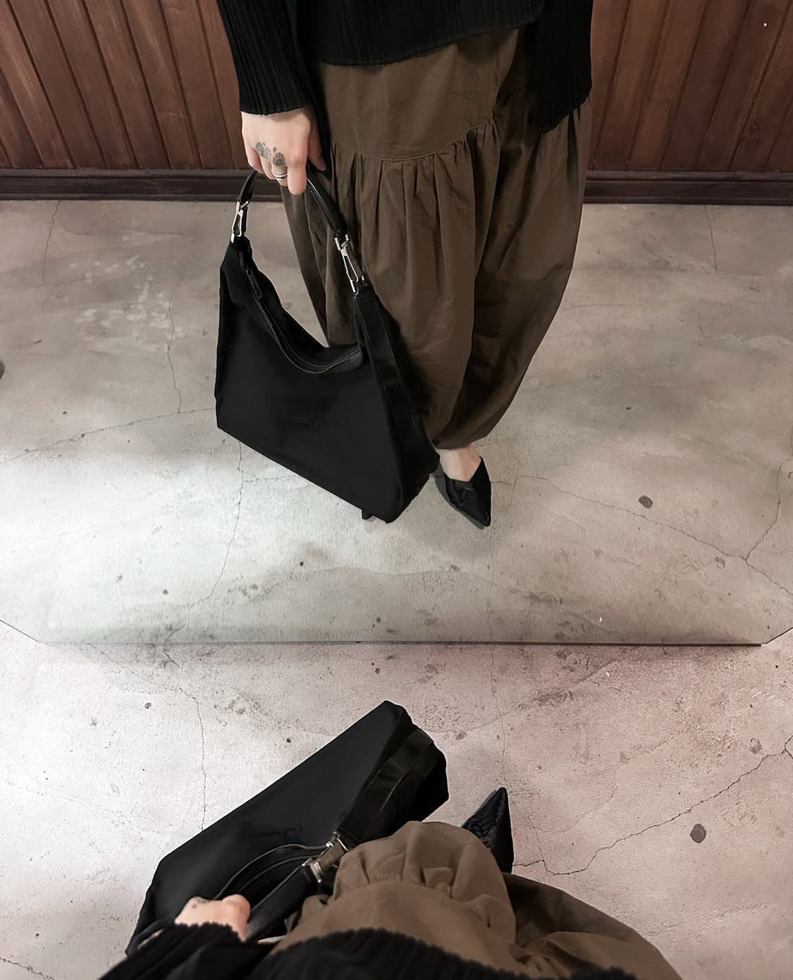 GUCCI one-shoulder nylon bag 상품이미지4