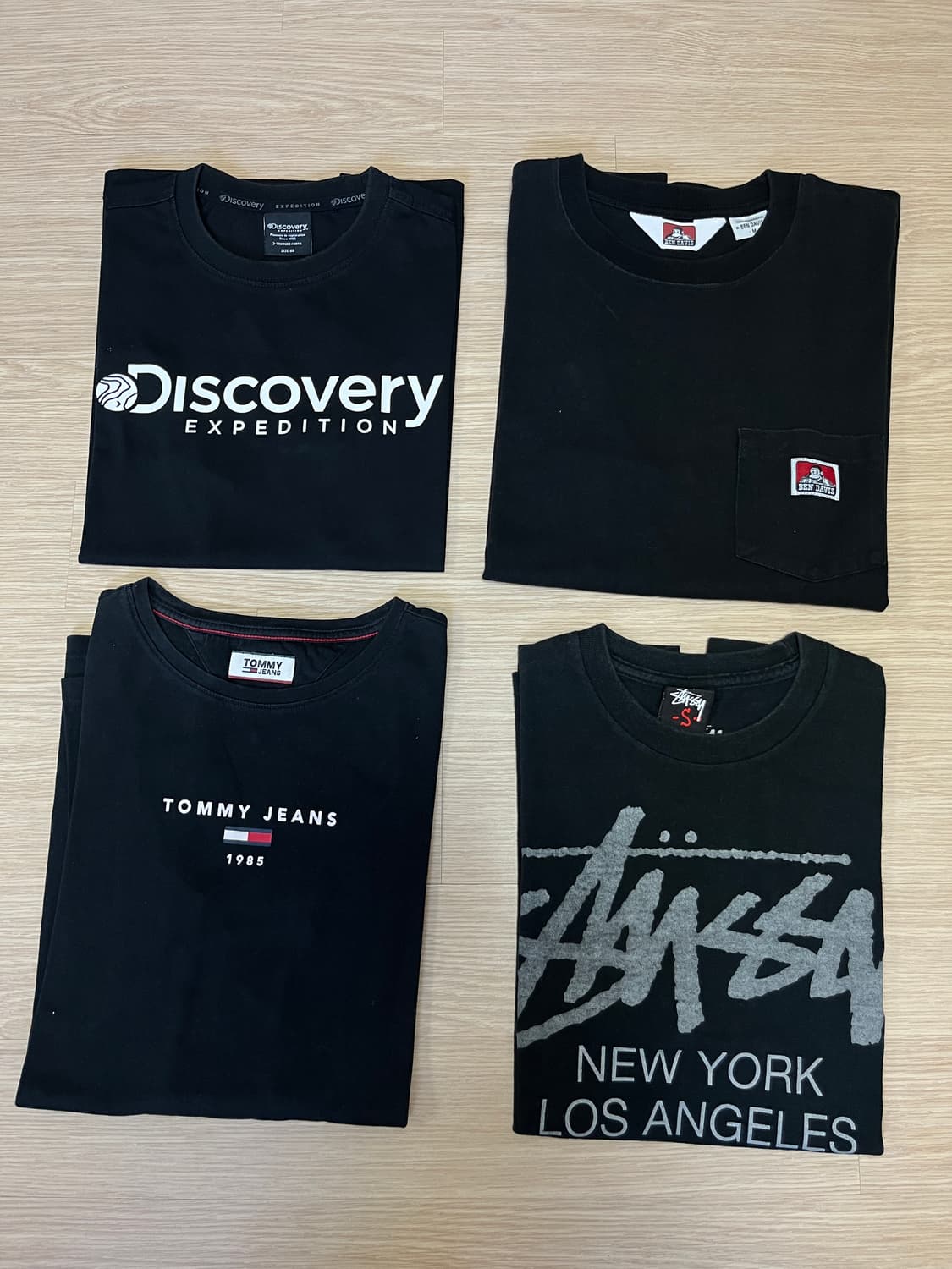 브랜드 반팔티 모음(스투시,디스커버리,벤데이비스,타미힐피거) 상품이미지1
