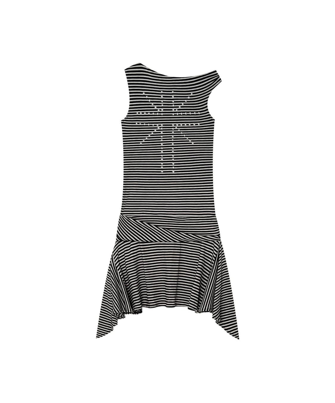 카시코 Asymmetric Stud Onepiece Stripe 상품이미지2