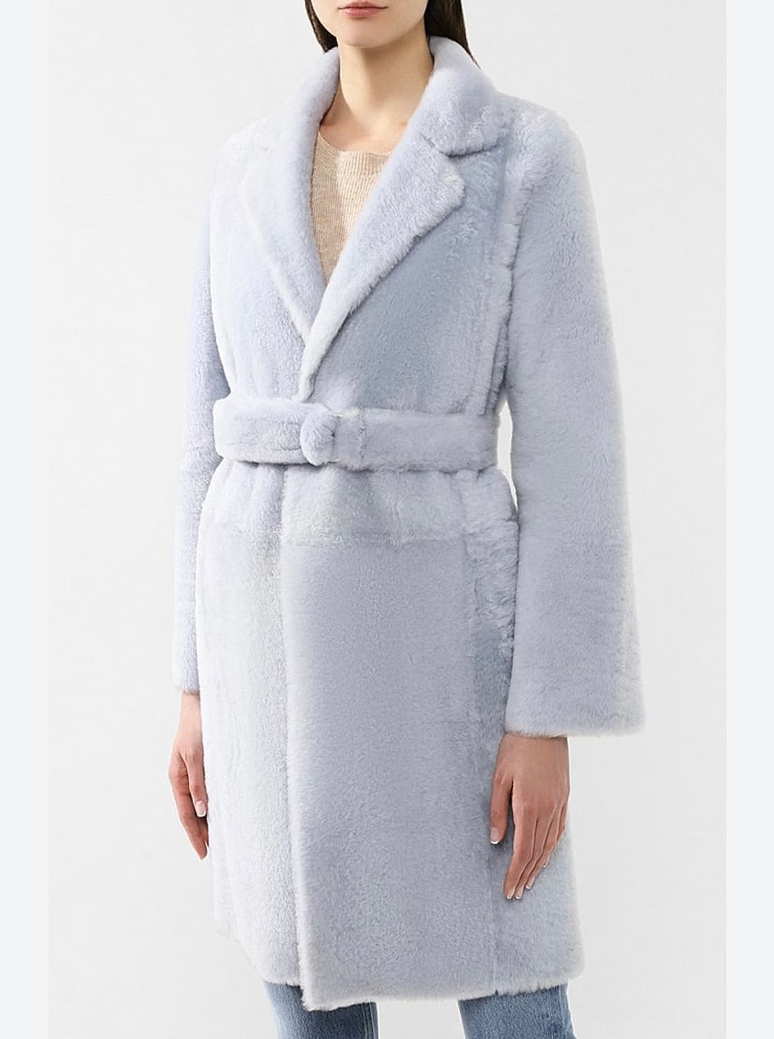 여) 이브살로몬 신형 램스킨 리얼퍼코트  상품이미지9