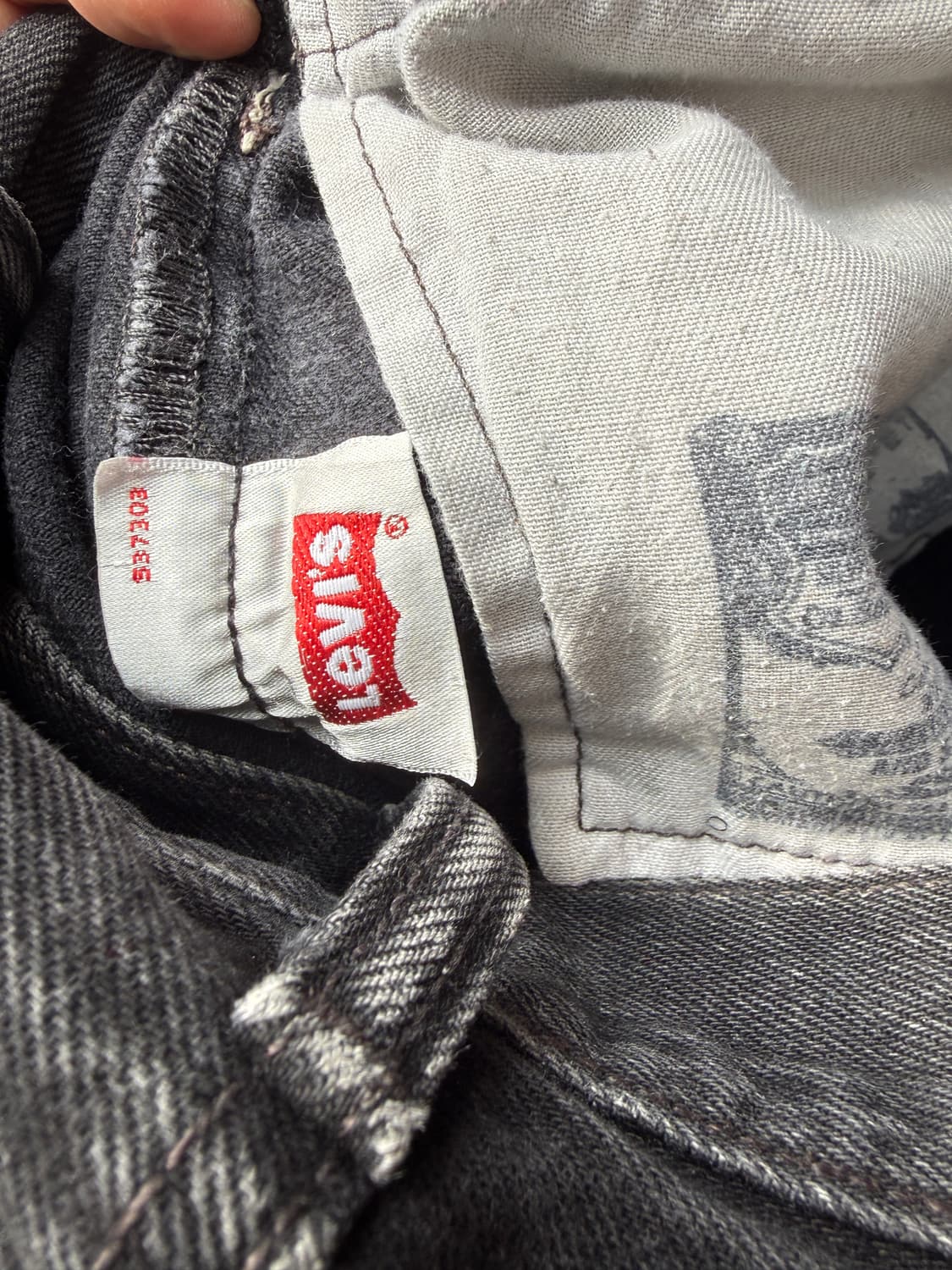 리바이스 501 흑청 38/32 버튼플라이 멕시코 상품이미지4