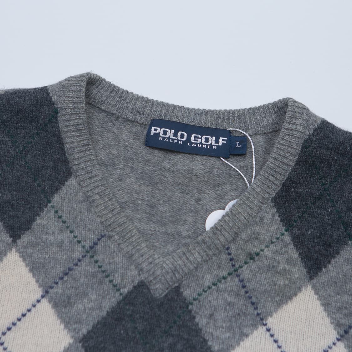 폴로 골프 아가일 니트 베스트 상품이미지2