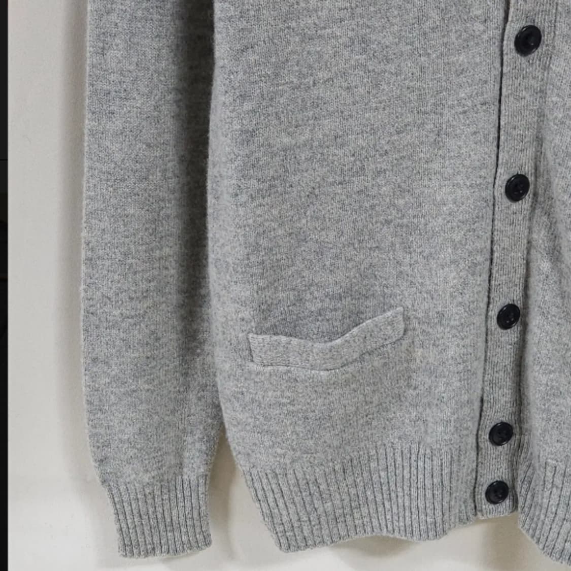 95)유니클로 울 가디건 그레이 상품이미지3