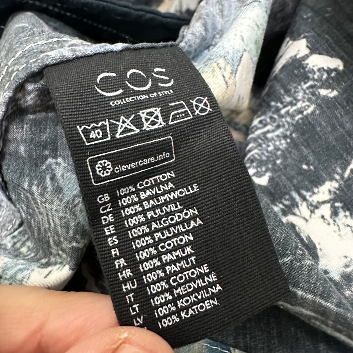 COS 코스 여성 프린트 미니 원피스 34사이즈 상품이미지10