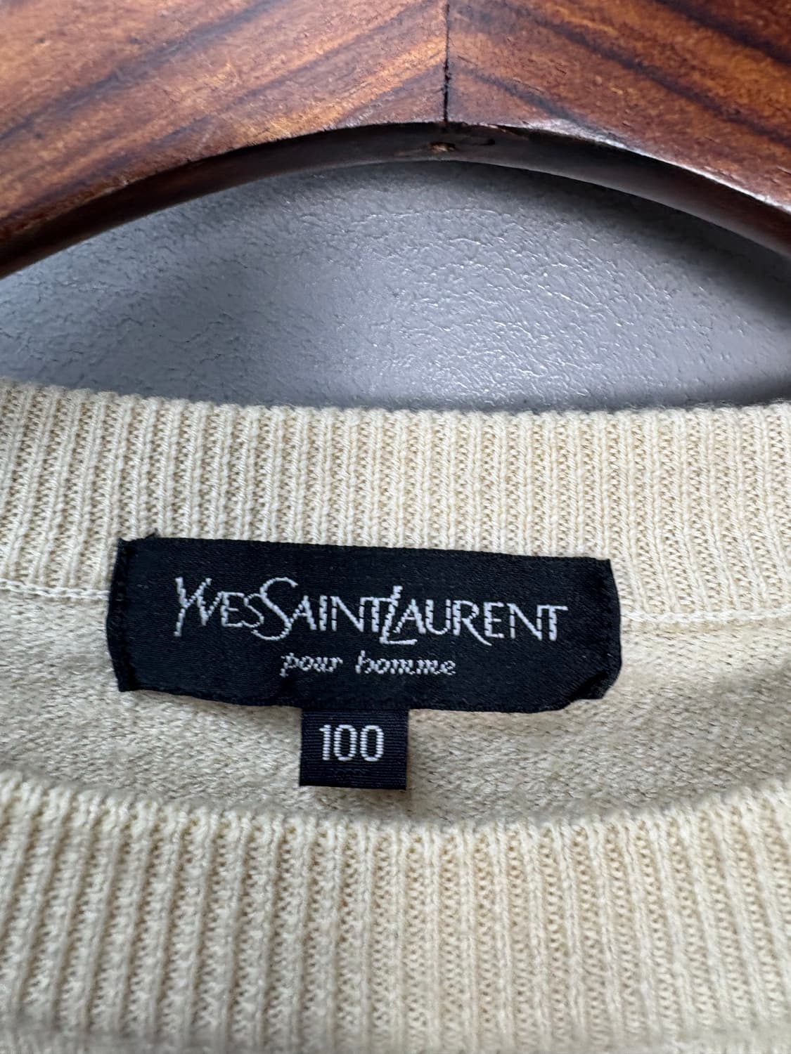 입생로랑 옐로우 블루 체크패턴 스웨트 A3058 상품이미지5