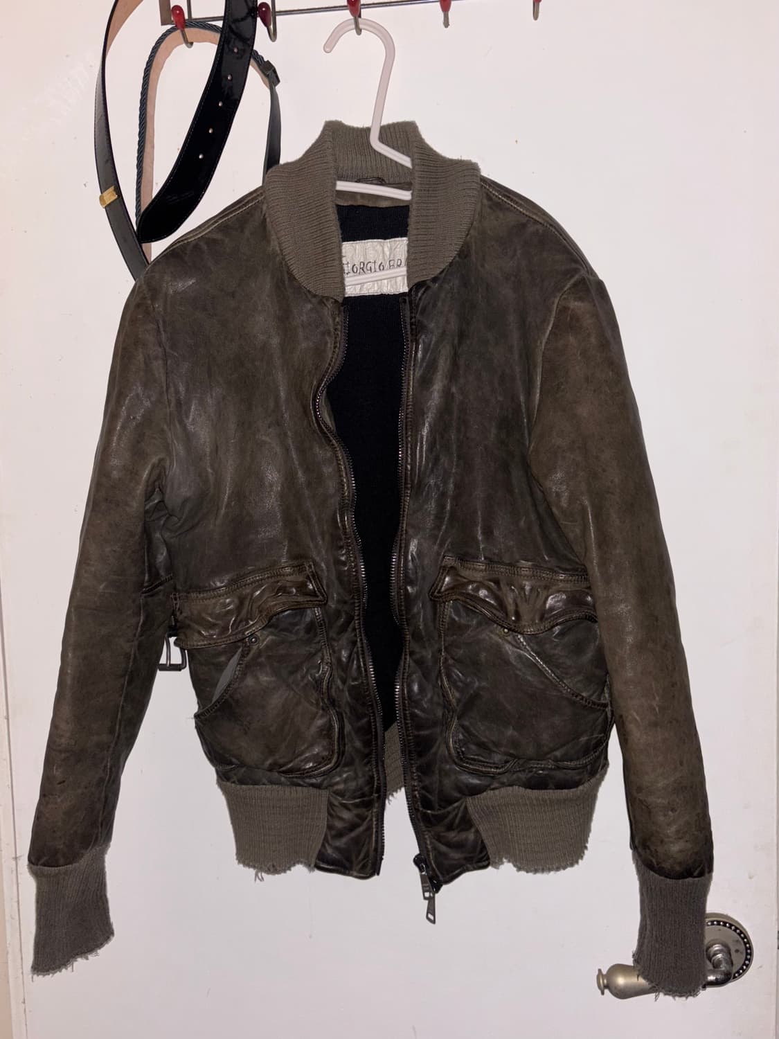 조르지오 브라토 아티잔 레더 봄버 48 상품이미지1