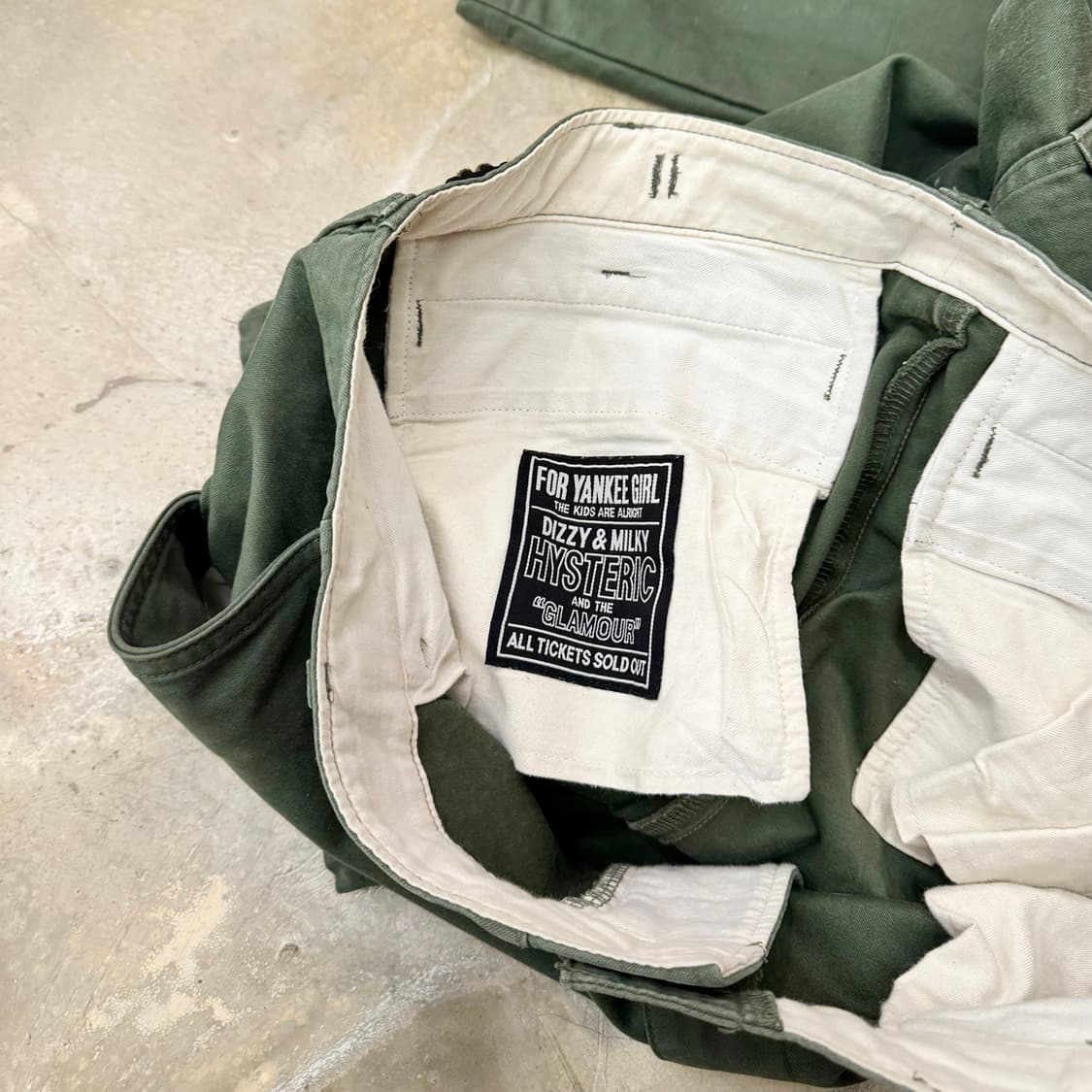 히스테릭글래머 6포켓 M51 카고 팬츠 카키 상품이미지7