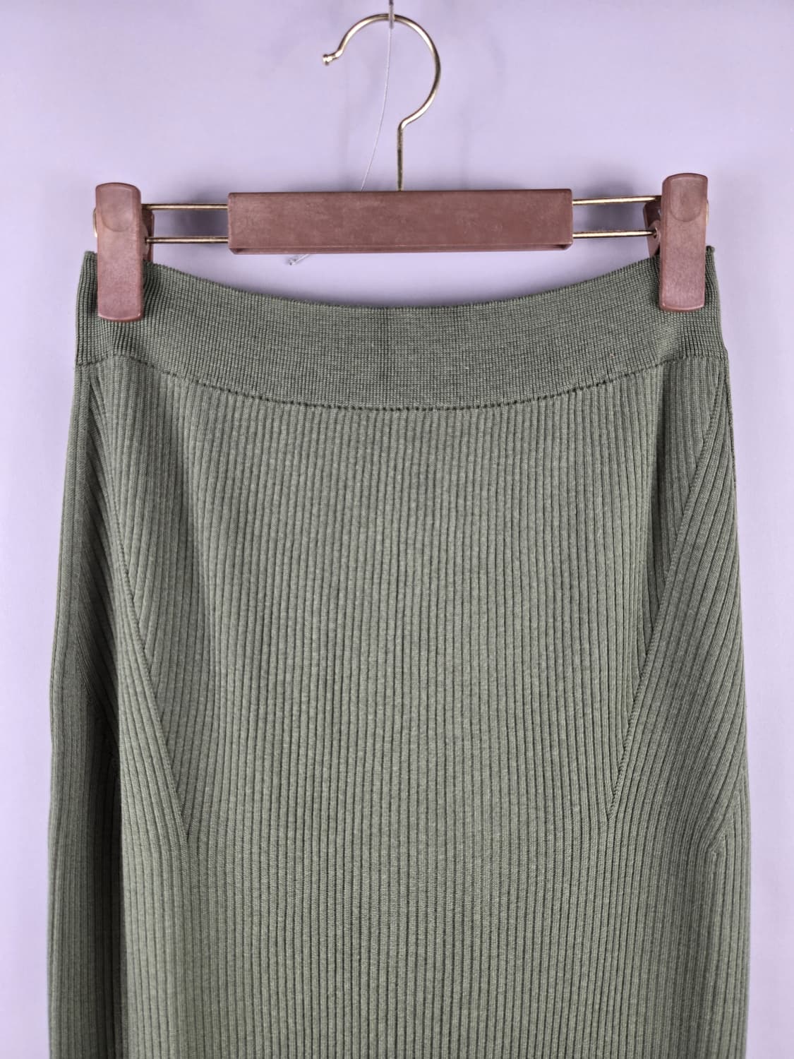 [무료배송]유니클로 마메쿠로구치 XL 3D니트 립 골지 롱 스커트 치마 상품이미지2