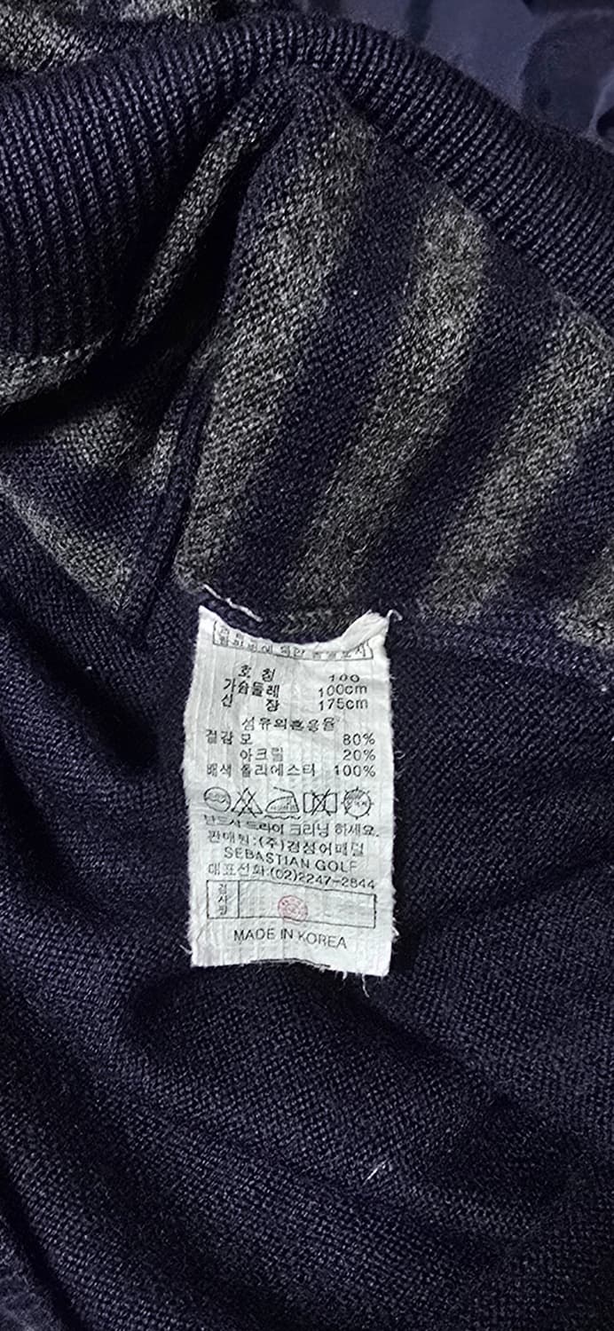 SEBASTIAN 골프 남성 반집업 니트 100 상품이미지4