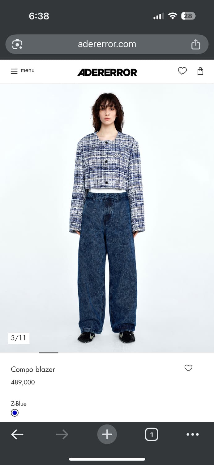 [A3]아더에러 콤포 블레이저 자켓 상품이미지5