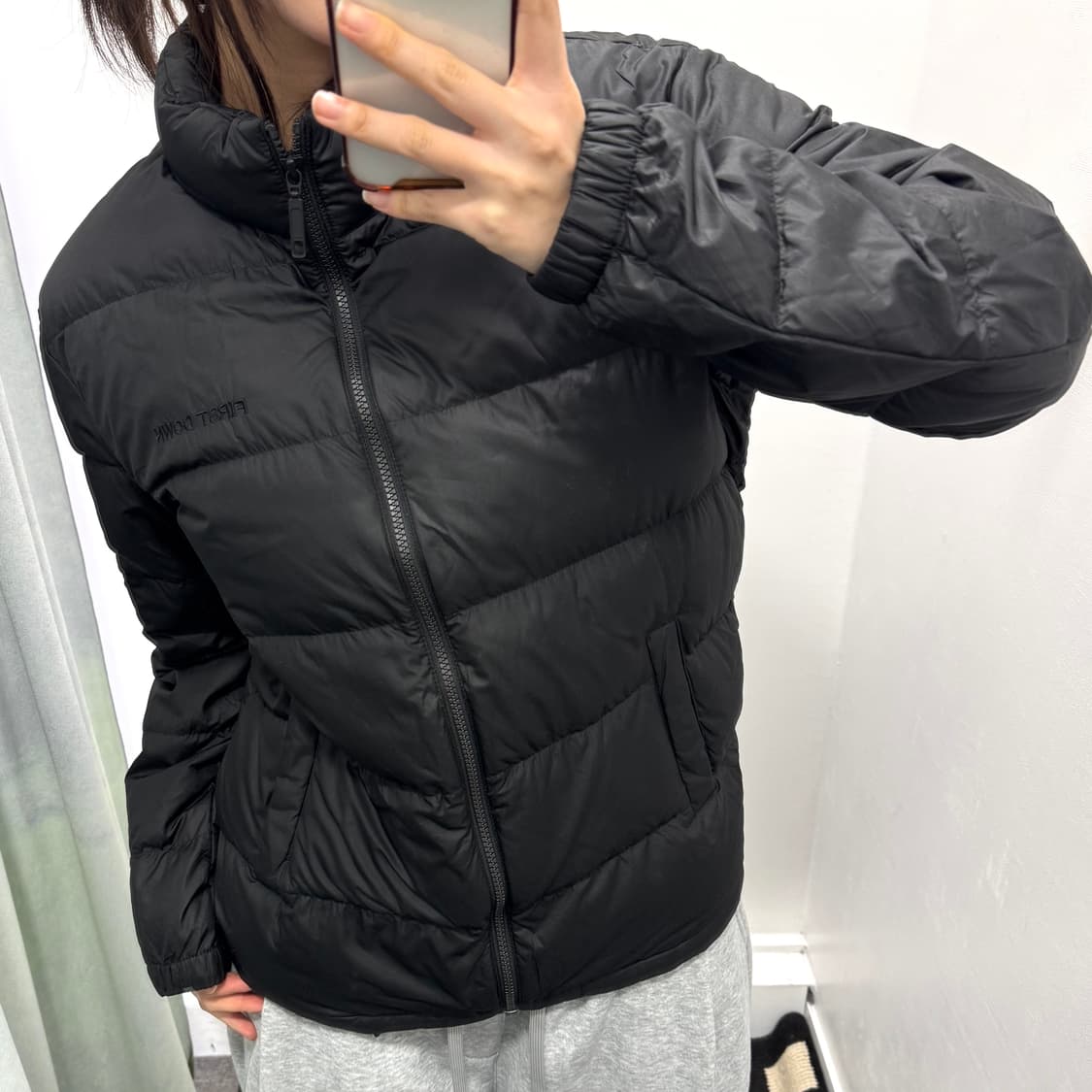 First down 블랙 다운 패딩 상품이미지1