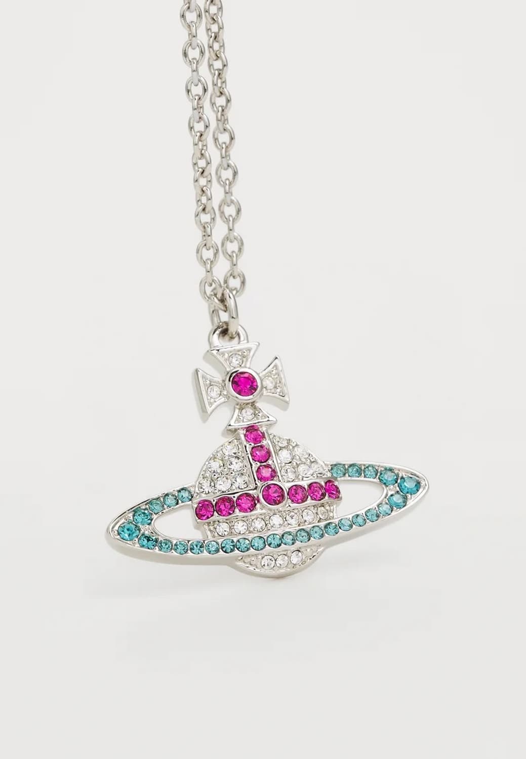 비비안웨스트우드 키카 펜던트 목걸이 (퍼플 큐빅) 상품이미지1