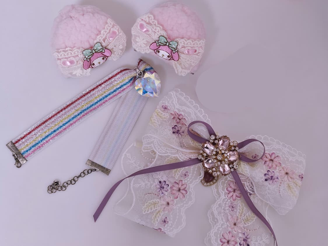 페어리계 마이멜로디 초커 로리타 브로치 상품이미지1