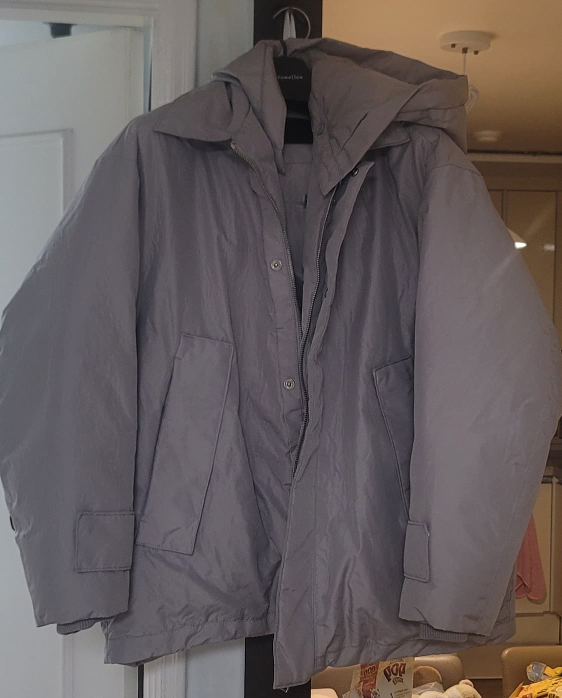 지오송지오 후드 디테쳐블 숏다운점퍼 상품이미지1