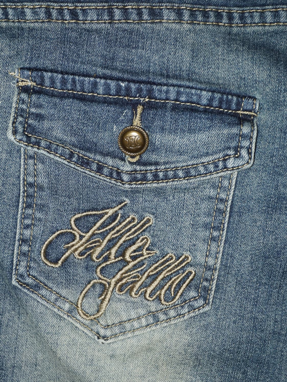 y2k lettering denim skirt  상품이미지8