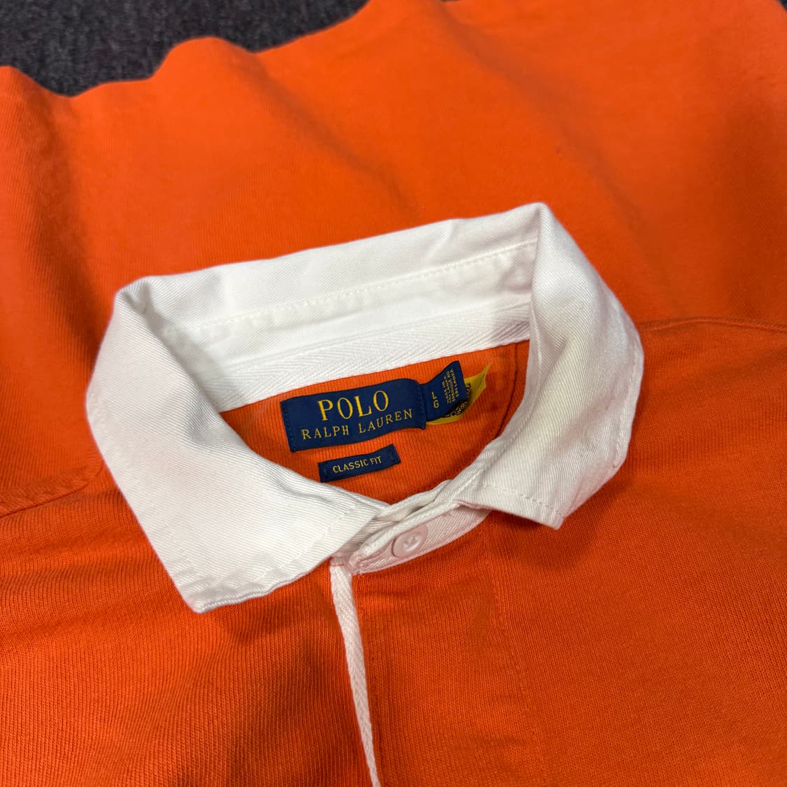 폴로 랄프로렌 오렌지 럭비 셔츠  상품이미지9
