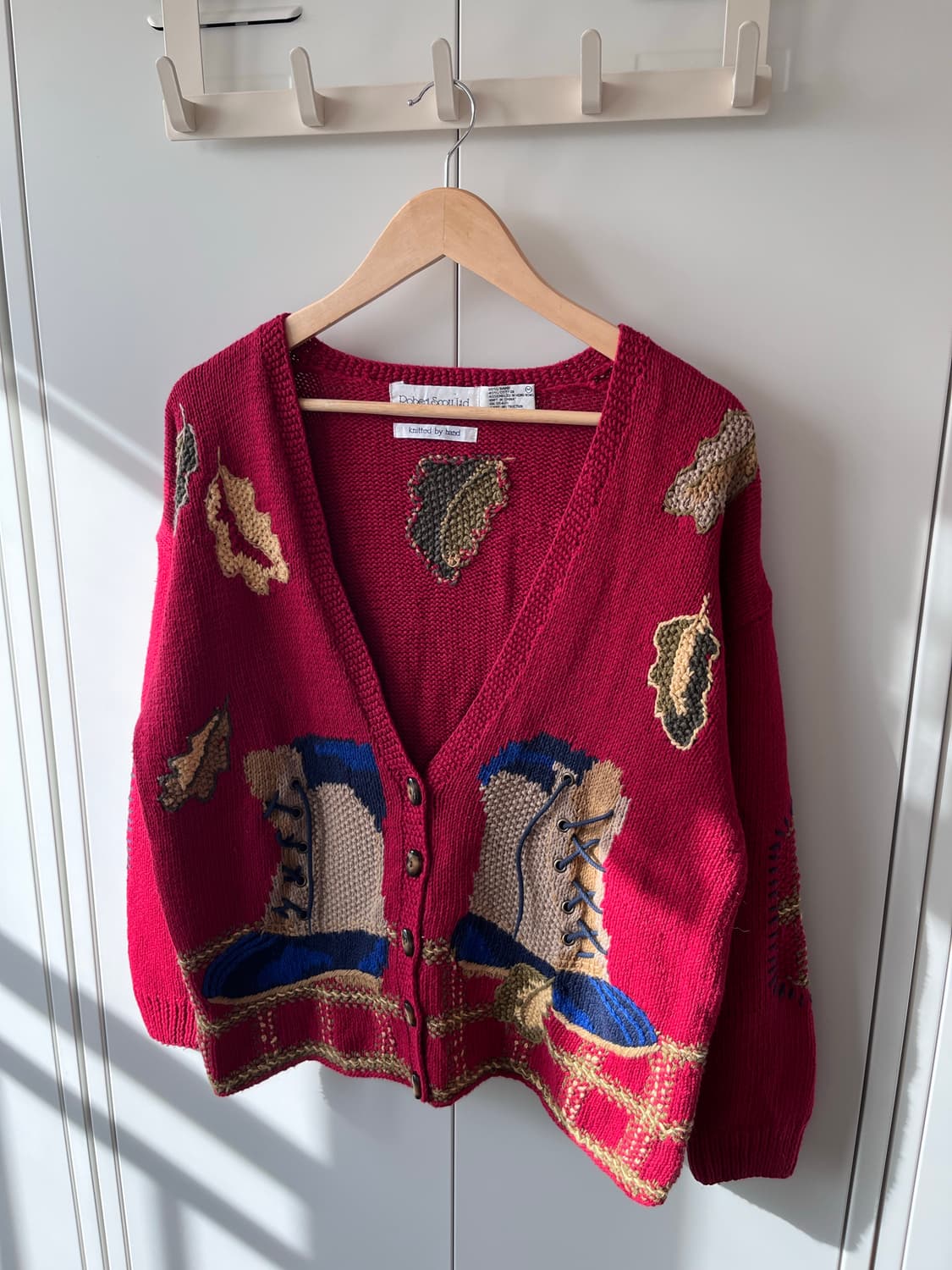 (Rare) Robert scottlid 핸드메이드 자수 니트 가디건 상품이미지7