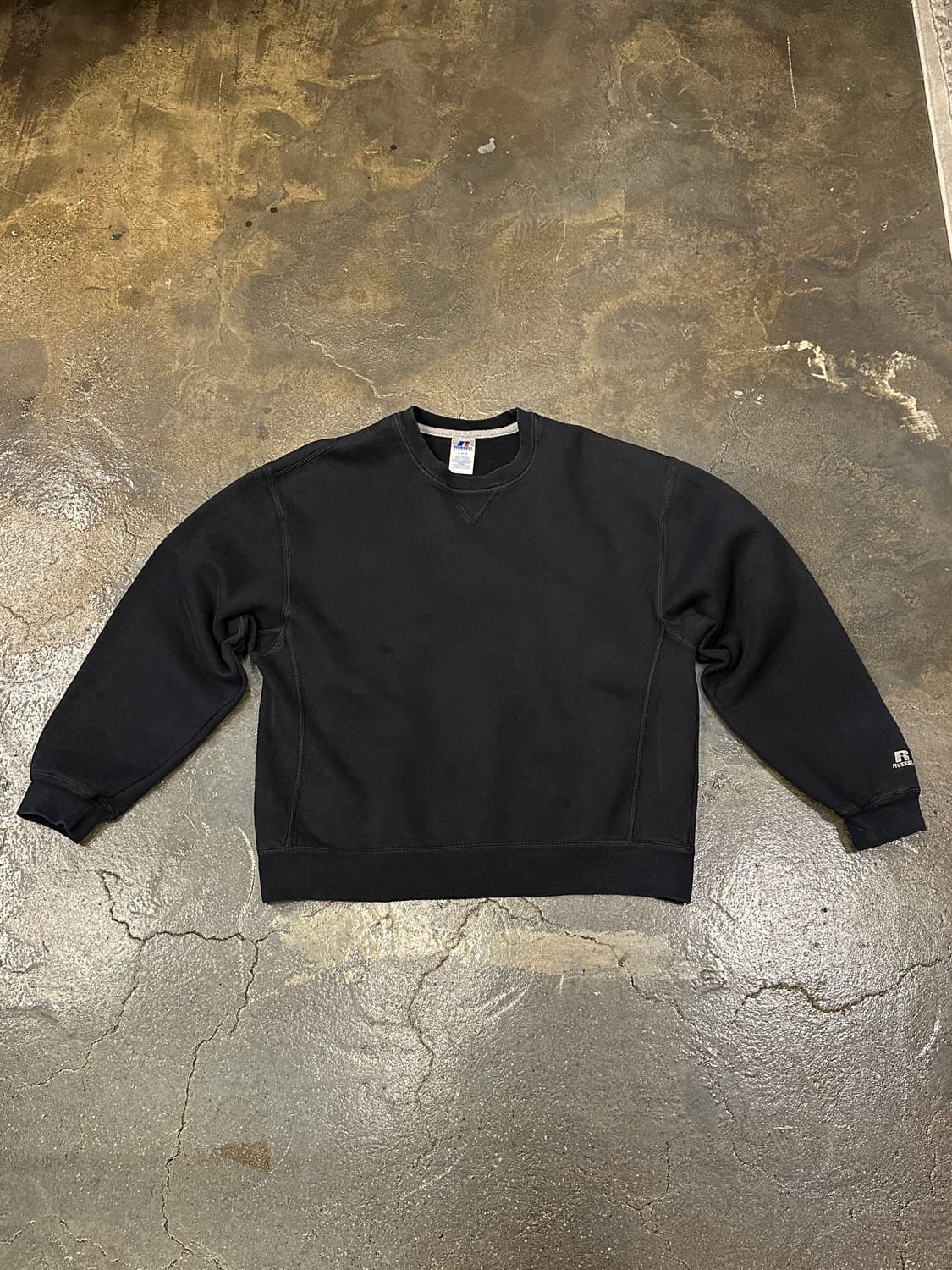 Russell 러셀 무지 스웻셔츠 블랙 L 상품이미지1