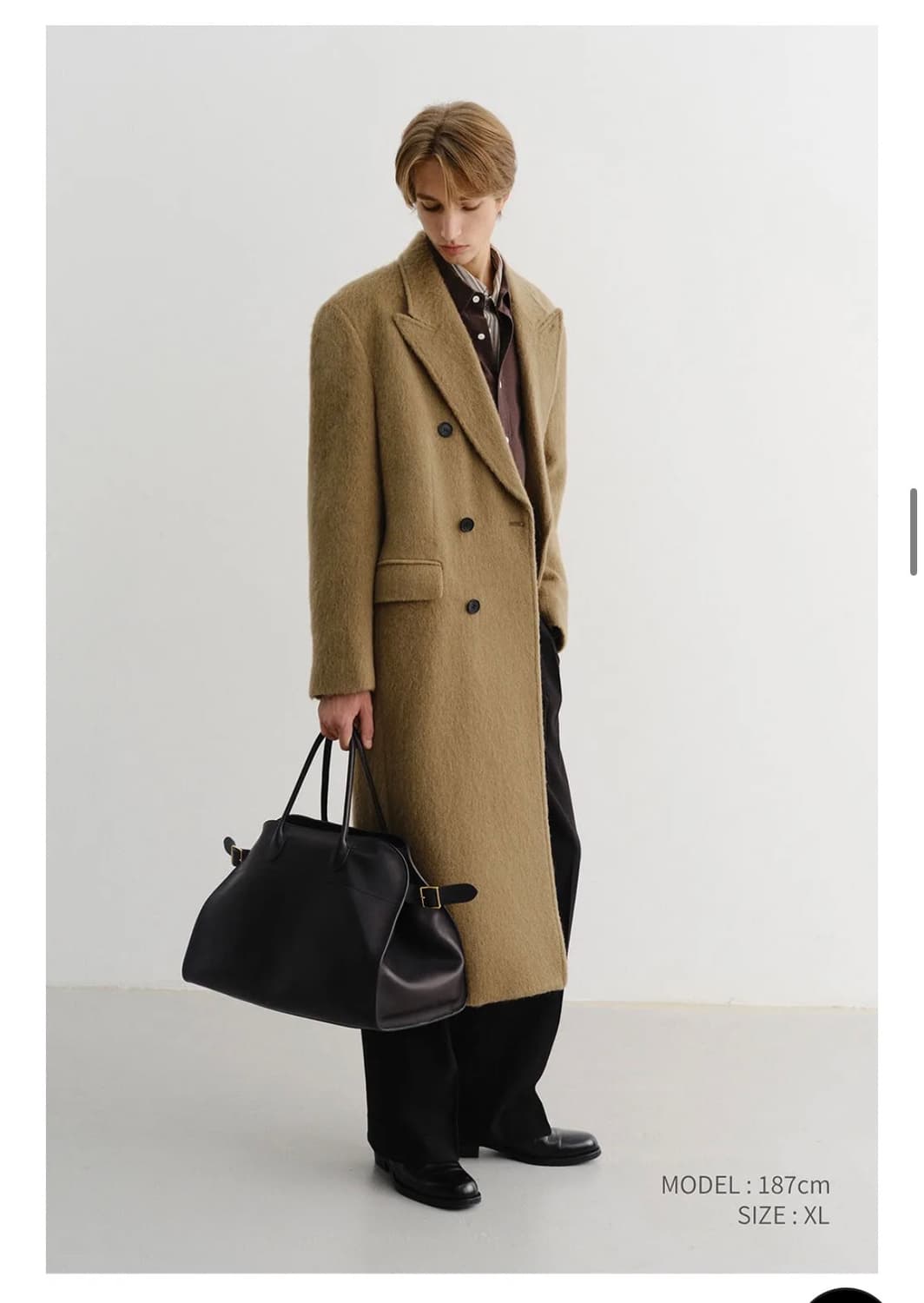 던스트 알파카 코트 카멜 새상품 M  상품이미지2