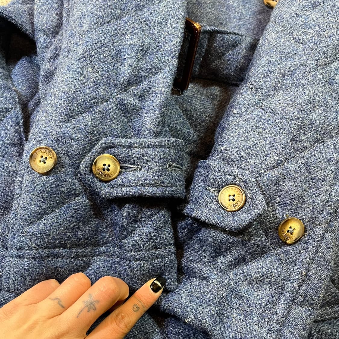 라벤햄 벨티드 더블 퀼팅자켓 상품이미지4