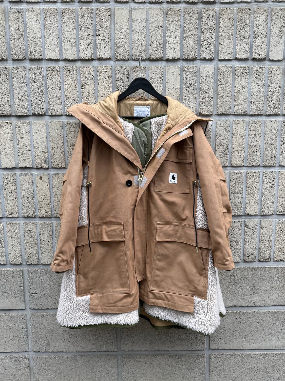 Carhartt wip X Sacai 캔버스 시베리안 파카 상품이미지2