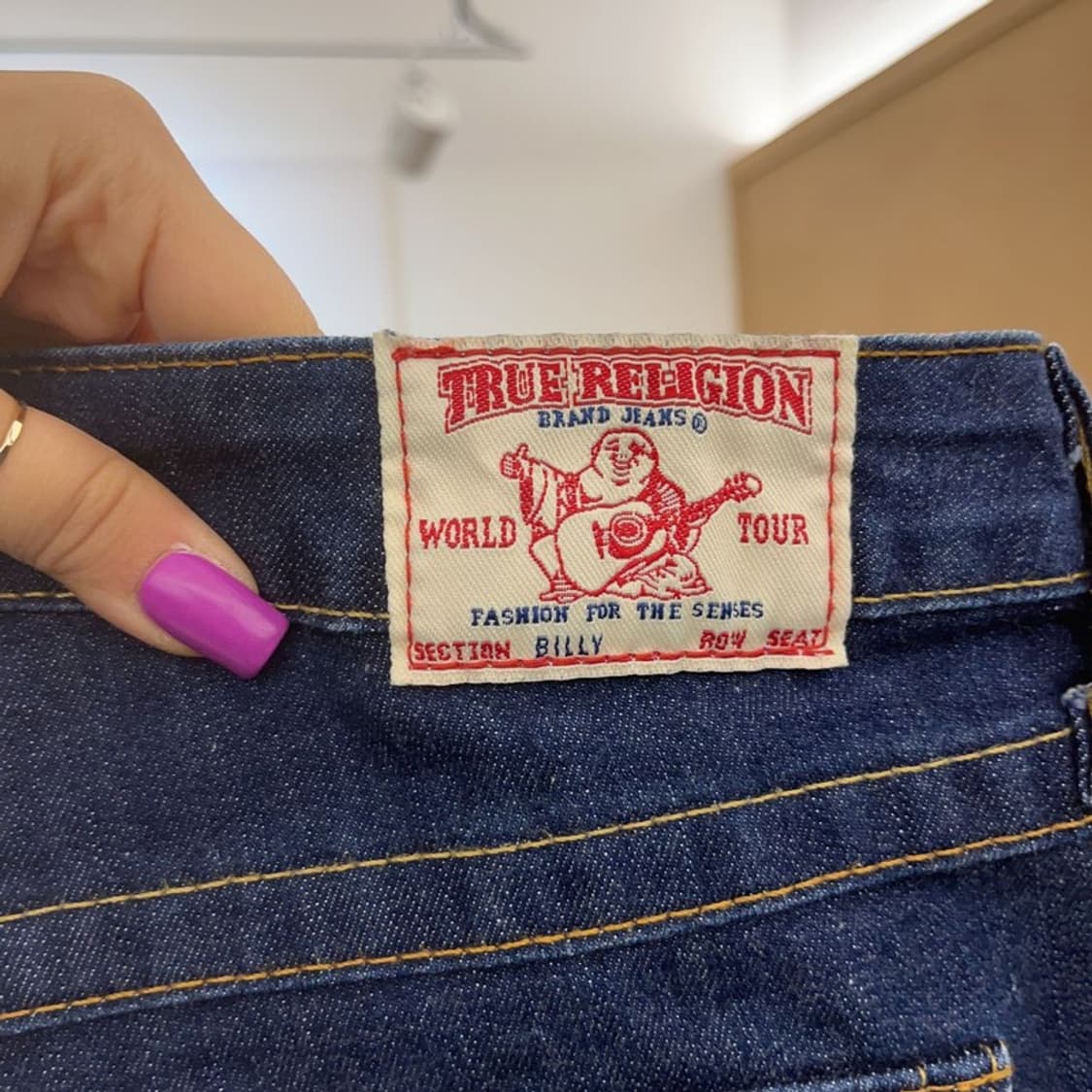 트루릴리전 빌리 올드스쿨 레트로 로우라이즈 데님팬츠 28 C07317 상품이미지5